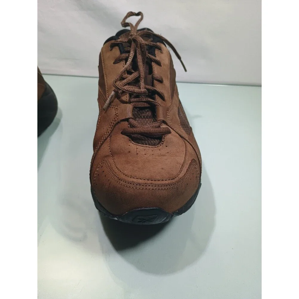 Reebok Size 8 Brown Lace-Up Men's Sneakers, Play Dry, Dmxmax